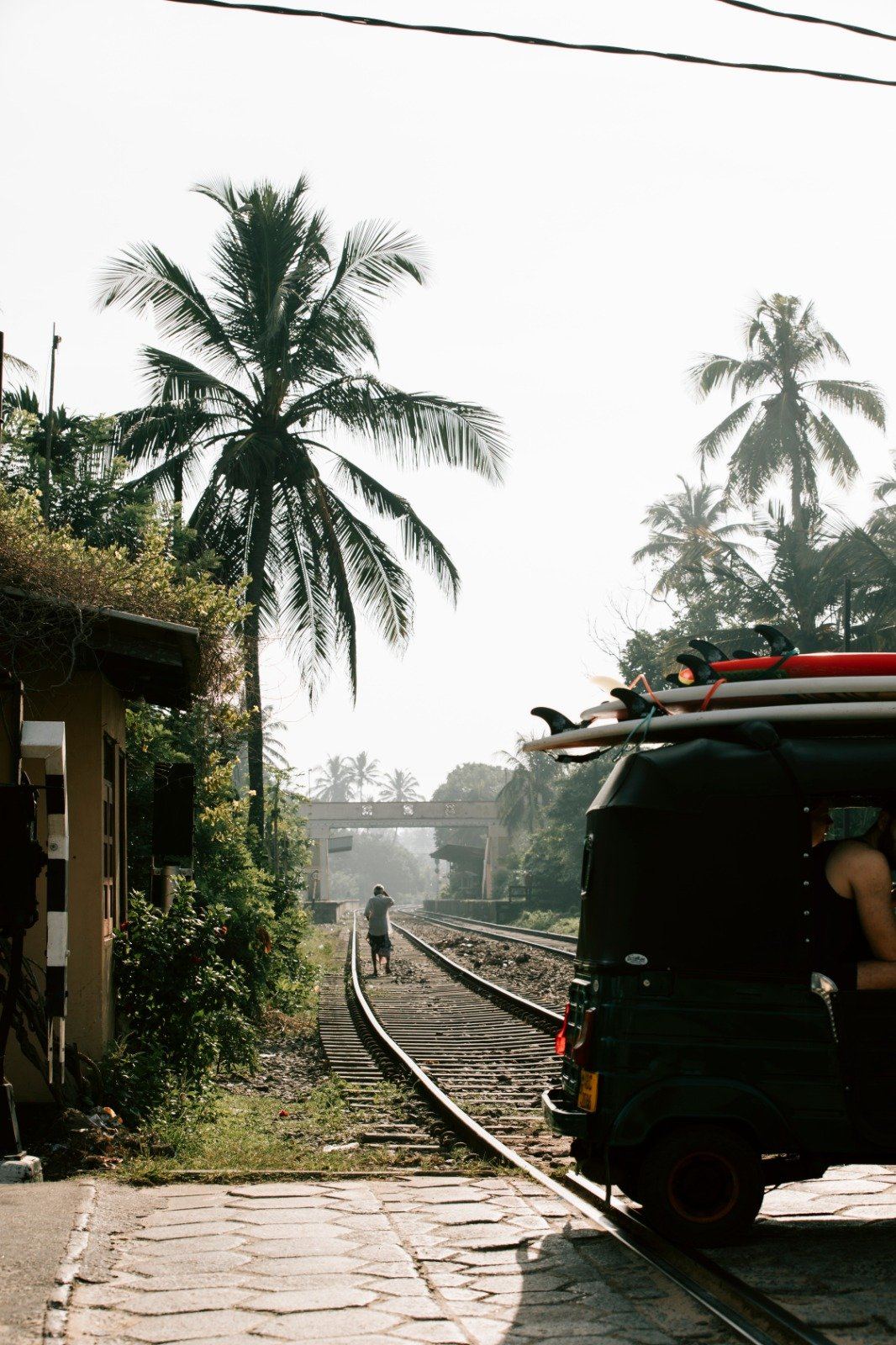 The coastal railway near Ahangama